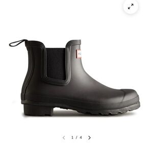 Hunter Black Chelsea Rain Boots